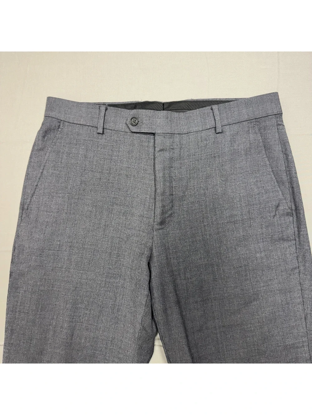 Joseph Abboud Mens JOE Custom Express Size 34 100% Wool Dress Pants Gray